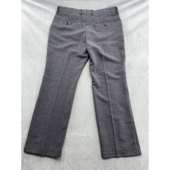 Perry Ellis Portfolio Pants Mens 38x30 Gray Dress Slacks Polyester Blend Classic - Picture 3 of 11